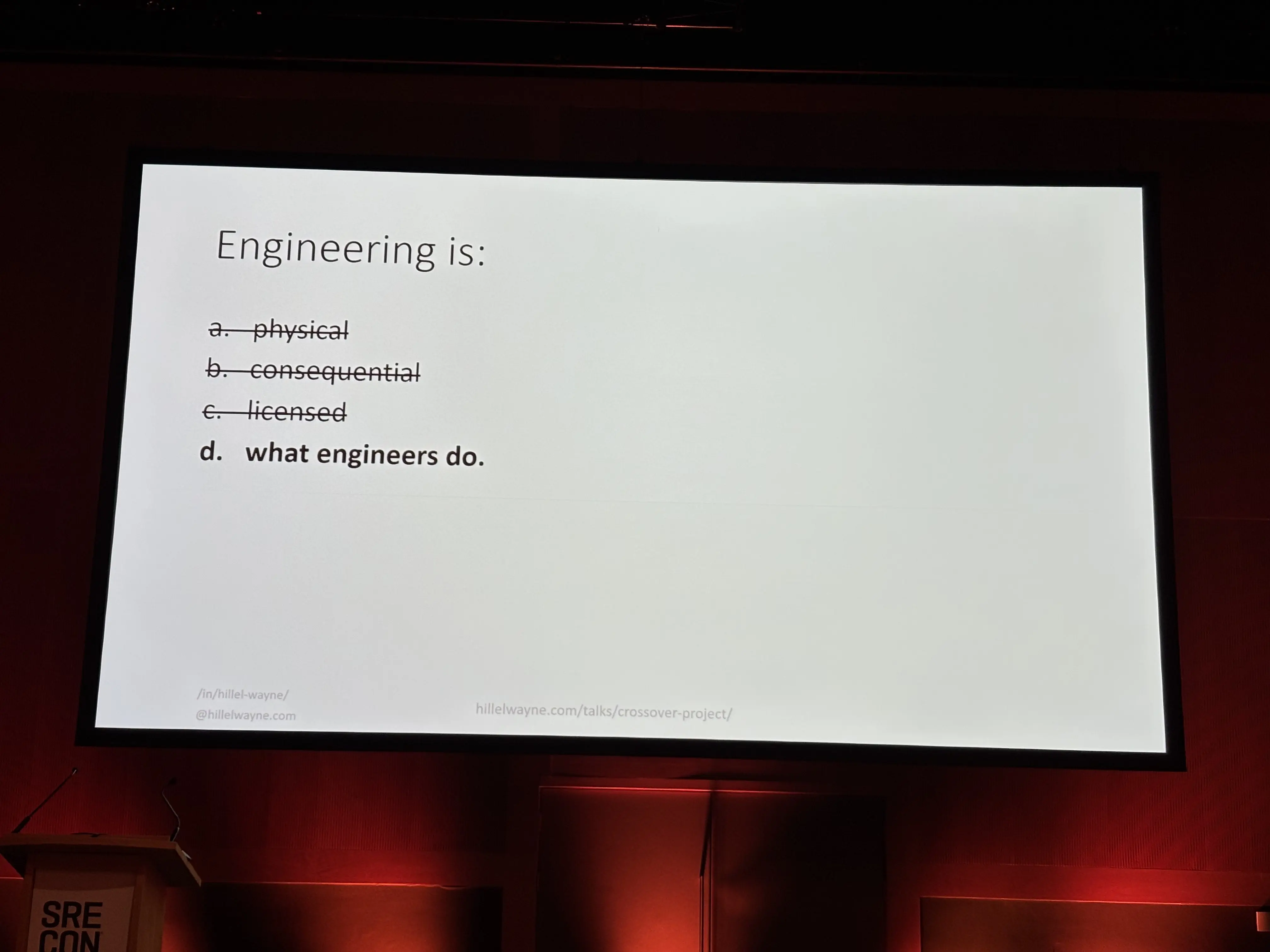 Engineering is ... what engineers do